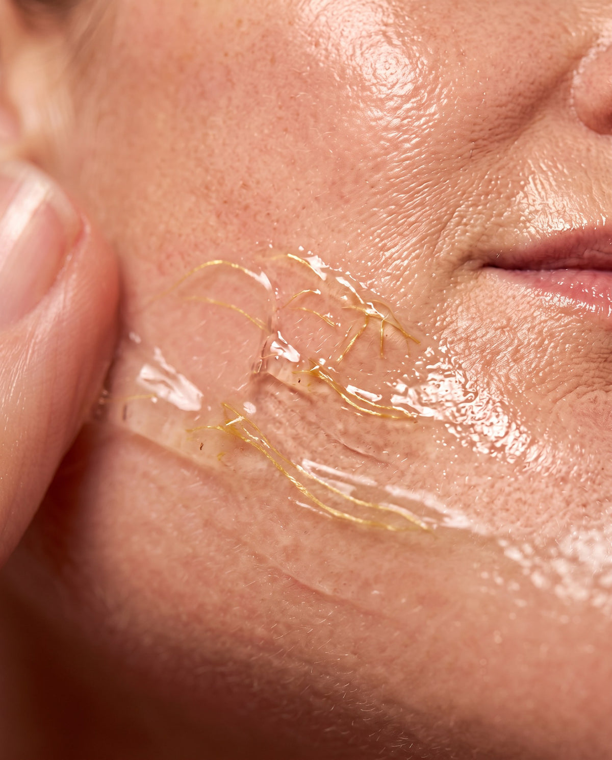 The threads melt. Skin feels plump.